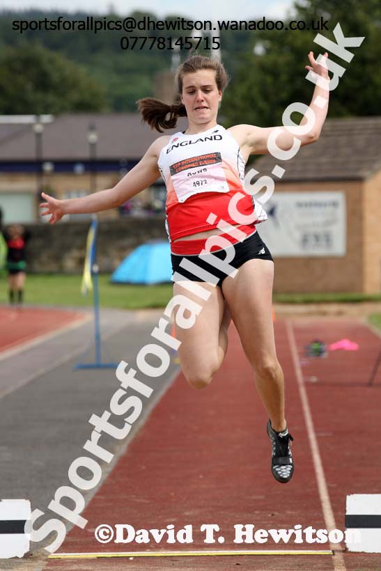Womens under-20s long jump, EAP International Combined Events, Hexham Northumberland. Photo: David T. Hewitson/Sports for All Pics